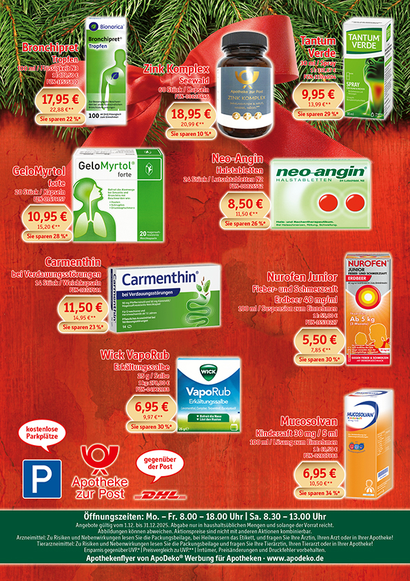 Angebotsflyer Rückseite